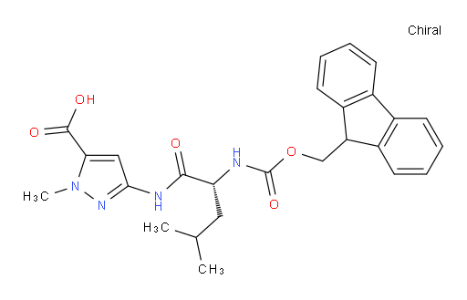 3-[(2R)-2-({[(9H-fluoren-9-yl)methoxy]carbonyl}amino)-4-methylpentanamido]-1-methyl-1H-pyrazole-5-carboxylic acid