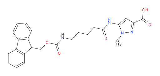 5-[5-({[(9H-fluoren-9-yl)methoxy]carbonyl}amino)pentanamido]-1-methyl-1H-pyrazole-3-carboxylic acid
