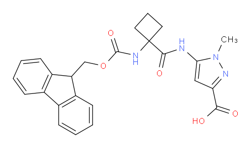 5-[1-({[(9H-fluoren-9-yl)methoxy]carbonyl}amino)cyclobutaneamido]-1-methyl-1H-pyrazole-3-carboxylic acid