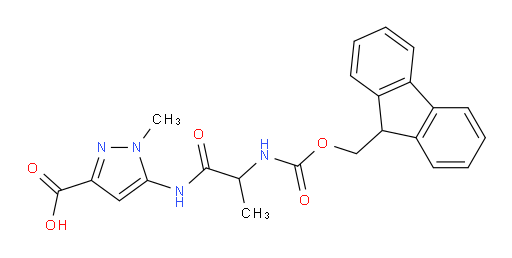5-[2-({[(9H-fluoren-9-yl)methoxy]carbonyl}amino)propanamido]-1-methyl-1H-pyrazole-3-carboxylic acid