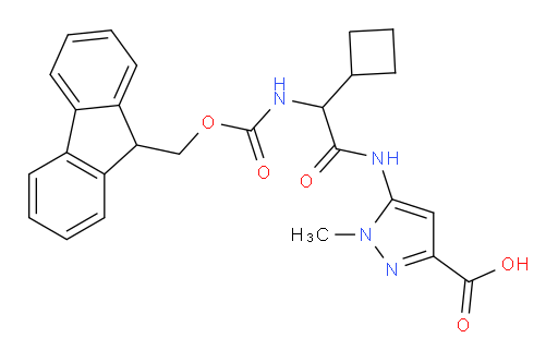 5-[2-cyclobutyl-2-({[(9H-fluoren-9-yl)methoxy]carbonyl}amino)acetamido]-1-methyl-1H-pyrazole-3-carboxylic acid