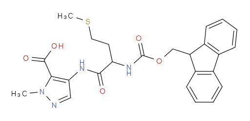 4-[2-({[(9H-fluoren-9-yl)methoxy]carbonyl}amino)-4-(methylsulfanyl)butanamido]-1-methyl-1H-pyrazole-5-carboxylic acid