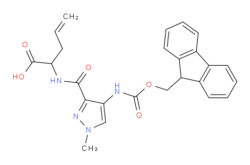 2-{[4-({[(9H-fluoren-9-yl)methoxy]carbonyl}amino)-1-methyl-1H-pyrazol-3-yl]formamido}pent-4-enoic acid