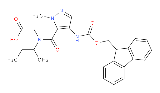 2-[N-(butan-2-yl)-1-[4-({[(9H-fluoren-9-yl)methoxy]carbonyl}amino)-1-methyl-1H-pyrazol-5-yl]formamido]acetic acid