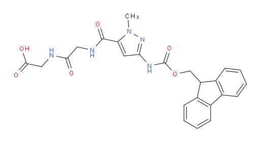 2-(2-{[3-({[(9H-fluoren-9-yl)methoxy]carbonyl}amino)-1-methyl-1H-pyrazol-5-yl]formamido}acetamido)acetic acid