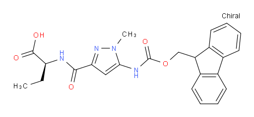 (2S)-2-{[5-({[(9H-fluoren-9-yl)methoxy]carbonyl}amino)-1-methyl-1H-pyrazol-3-yl]formamido}butanoic acid