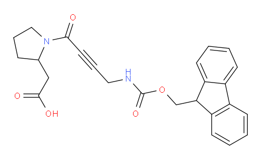 2-{1-[4-({[(9H-fluoren-9-yl)methoxy]carbonyl}amino)but-2-ynoyl]pyrrolidin-2-yl}acetic acid