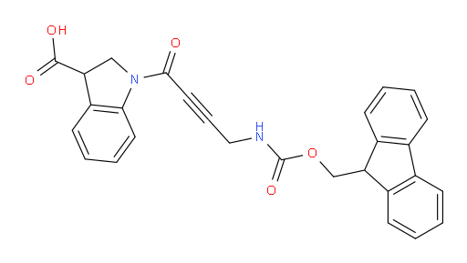1-[4-({[(9H-fluoren-9-yl)methoxy]carbonyl}amino)but-2-ynoyl]-2,3-dihydro-1H-indole-3-carboxylic acid