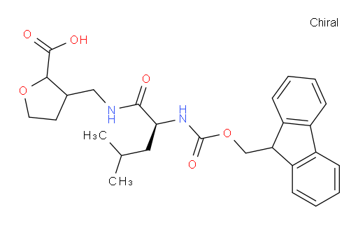 3-{[(2S)-2-({[(9H-fluoren-9-yl)methoxy]carbonyl}amino)-4-methylpentanamido]methyl}oxolane-2-carboxylic acid