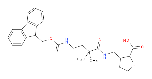 3-{[4-({[(9H-fluoren-9-yl)methoxy]carbonyl}amino)-2,2-dimethylbutanamido]methyl}oxolane-2-carboxylic acid