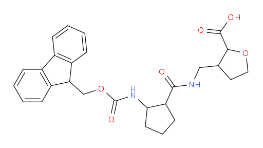 3-({[2-({[(9H-fluoren-9-yl)methoxy]carbonyl}amino)cyclopentyl]formamido}methyl)oxolane-2-carboxylic acid