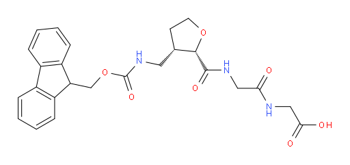 rac-2-(2-{[(2R,3R)-3-[({[(9H-fluoren-9-yl)methoxy]carbonyl}amino)methyl]oxolan-2-yl]formamido}acetamido)acetic acid