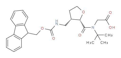 rac-2-{N-tert-butyl-1-[(2R,3R)-3-[({[(9H-fluoren-9-yl)methoxy]carbonyl}amino)methyl]oxolan-2-yl]formamido}acetic acid