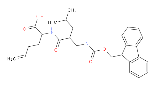2-{2-[({[(9H-fluoren-9-yl)methoxy]carbonyl}amino)methyl]-4-methylpentanamido}hex-5-enoic acid