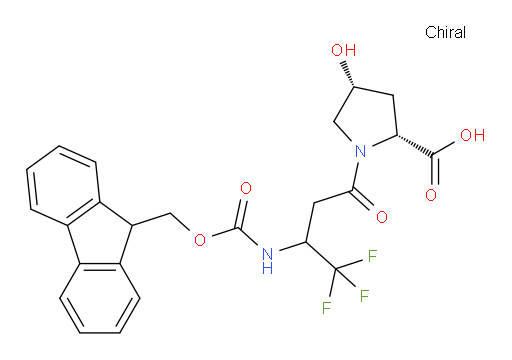 (2R,4R)-1-[3-({[(9H-fluoren-9-yl)methoxy]carbonyl}amino)-4,4,4-trifluorobutanoyl]-4-hydroxypyrrolidine-2-carboxylic acid