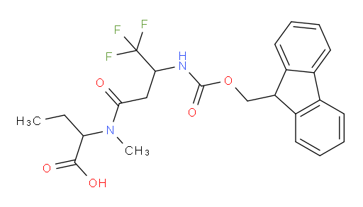 2-[3-({[(9H-fluoren-9-yl)methoxy]carbonyl}amino)-4,4,4-trifluoro-N-methylbutanamido]butanoic acid
