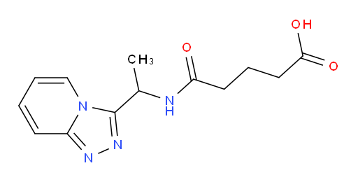 4-[(1-{[1,2,4]triazolo[4,3-a]pyridin-3-yl}ethyl)carbamoyl]butanoic acid