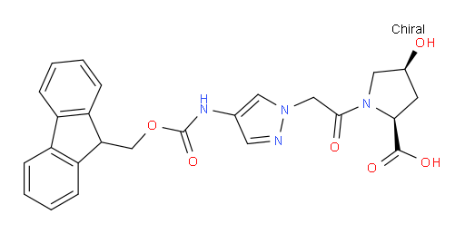 (2S,4S)-1-{2-[4-({[(9H-fluoren-9-yl)methoxy]carbonyl}amino)-1H-pyrazol-1-yl]acetyl}-4-hydroxypyrrolidine-2-carboxylic acid