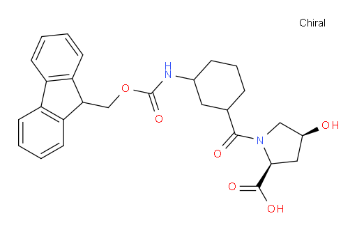 (2S,4S)-1-[3-({[(9H-fluoren-9-yl)methoxy]carbonyl}amino)cyclohexanecarbonyl]-4-hydroxypyrrolidine-2-carboxylic acid