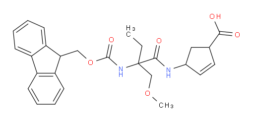 4-[2-({[(9H-fluoren-9-yl)methoxy]carbonyl}amino)-2-(methoxymethyl)butanamido]cyclopent-2-ene-1-carboxylic acid
