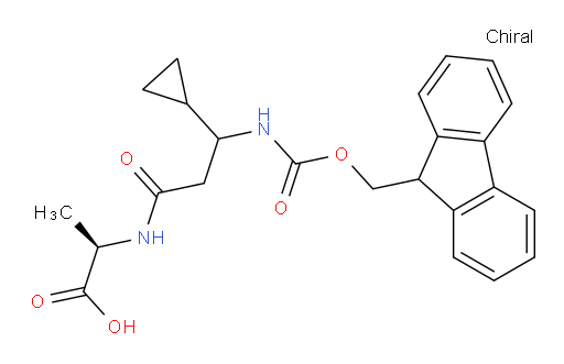 (2R)-2-[3-cyclopropyl-3-({[(9H-fluoren-9-yl)methoxy]carbonyl}amino)propanamido]propanoic acid
