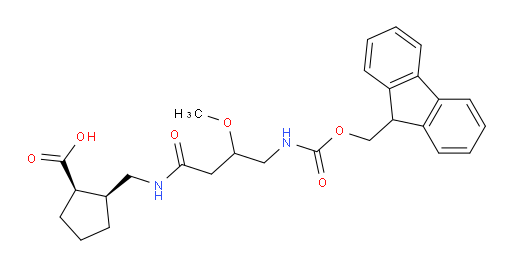 rac-(1R,2S)-2-{[4-({[(9H-fluoren-9-yl)methoxy]carbonyl}amino)-3-methoxybutanamido]methyl}cyclopentane-1-carboxylic acid
