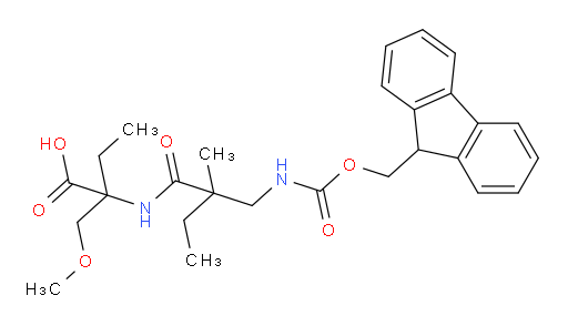 2-{2-[({[(9H-fluoren-9-yl)methoxy]carbonyl}amino)methyl]-2-methylbutanamido}-2-(methoxymethyl)butanoic acid