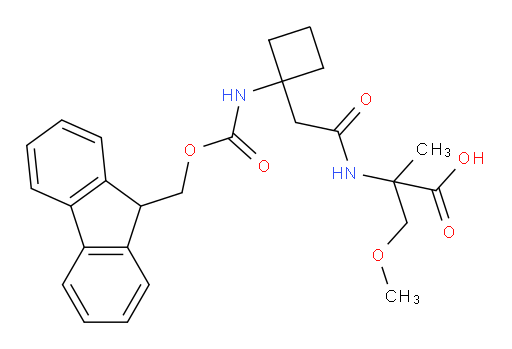 2-{2-[1-({[(9H-fluoren-9-yl)methoxy]carbonyl}amino)cyclobutyl]acetamido}-3-methoxy-2-methylpropanoic acid