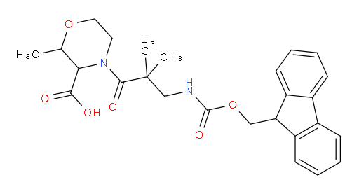 4-[3-({[(9H-fluoren-9-yl)methoxy]carbonyl}amino)-2,2-dimethylpropanoyl]-2-methylmorpholine-3-carboxylic acid