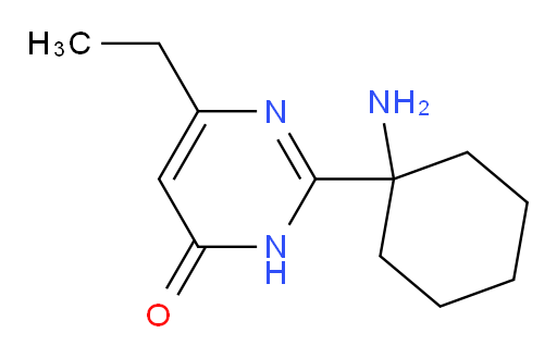 2-(1-aminocyclohexyl)-6-ethyl-3,4-dihydropyrimidin-4-one