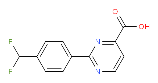 2-[4-(difluoromethyl)phenyl]pyrimidine-4-carboxylic acid
