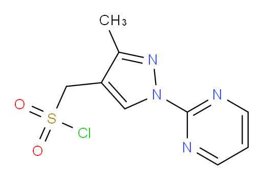 [3-methyl-1-(pyrimidin-2-yl)-1H-pyrazol-4-yl]methanesulfonyl chloride