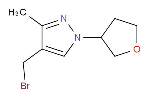 4-(bromomethyl)-3-methyl-1-(oxolan-3-yl)-1H-pyrazole