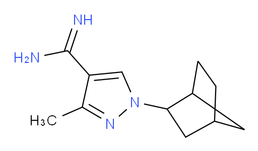 1-{bicyclo[2.2.1]heptan-2-yl}-3-methyl-1H-pyrazole-4-carboximidamide