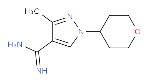 3-methyl-1-(oxan-4-yl)-1H-pyrazole-4-carboximidamide