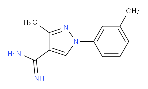 3-methyl-1-(3-methylphenyl)-1H-pyrazole-4-carboximidamide