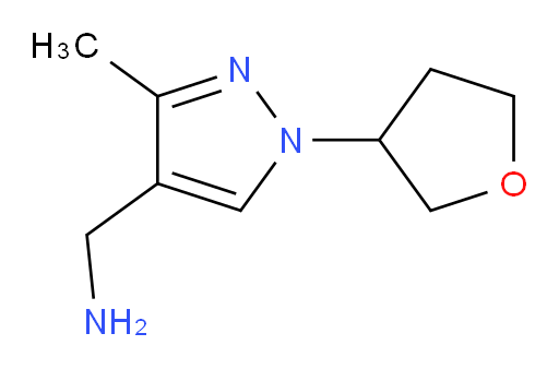 [3-methyl-1-(oxolan-3-yl)-1H-pyrazol-4-yl]methanamine