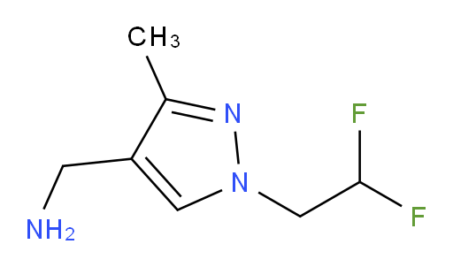 [1-(2,2-difluoroethyl)-3-methyl-1H-pyrazol-4-yl]methanamine
