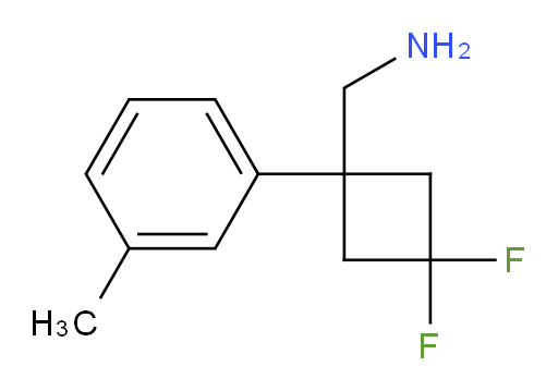 [3,3-difluoro-1-(3-methylphenyl)cyclobutyl]methanamine
