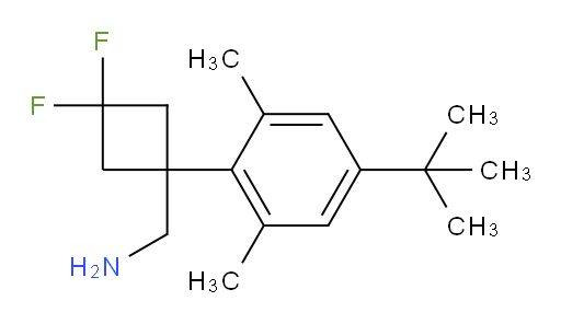 [1-(4-tert-butyl-2,6-dimethylphenyl)-3,3-difluorocyclobutyl]methanamine