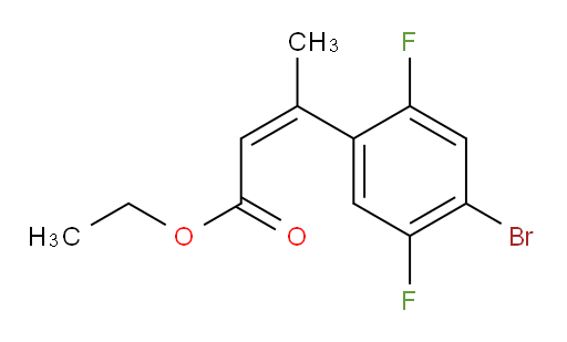 ethyl (2Z)-3-(4-bromo-2,5-difluorophenyl)but-2-enoate