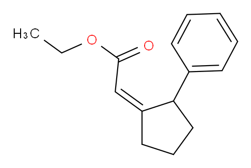 ethyl 2-[(1Z)-2-phenylcyclopentylidene]acetate