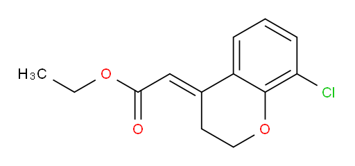ethyl 2-[(4E)-8-chloro-3,4-dihydro-2H-1-benzopyran-4-ylidene]acetate