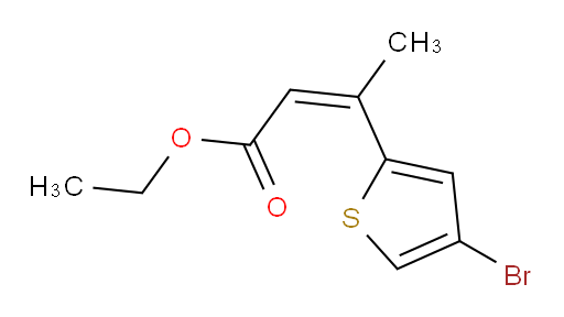 ethyl (2Z)-3-(4-bromothiophen-2-yl)but-2-enoate