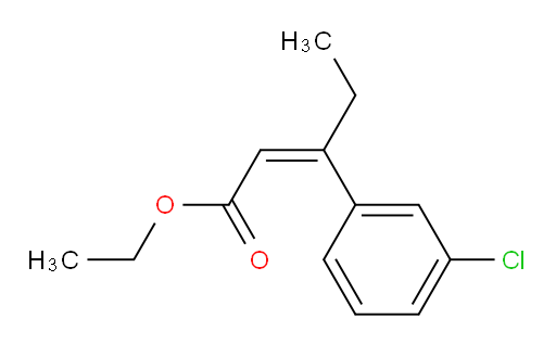 ethyl (2Z)-3-(3-chlorophenyl)pent-2-enoate
