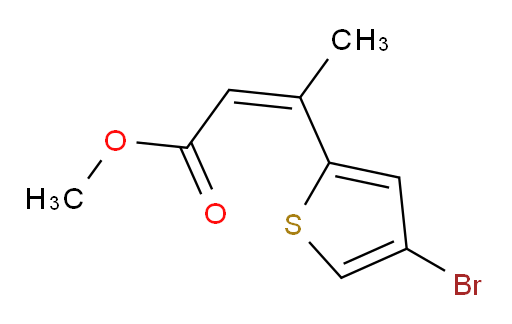 methyl (2Z)-3-(4-bromothiophen-2-yl)but-2-enoate