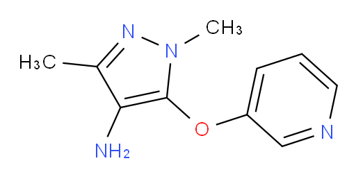 1,3-dimethyl-5-(pyridin-3-yloxy)-1H-pyrazol-4-amine