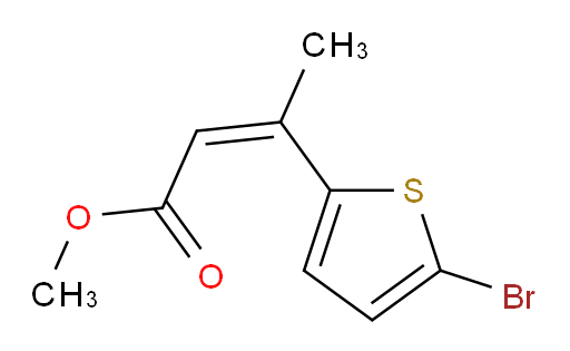 methyl (2Z)-3-(5-bromothiophen-2-yl)but-2-enoate