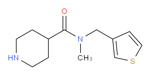 N-methyl-N-[(thiophen-3-yl)methyl]piperidine-4-carboxamide