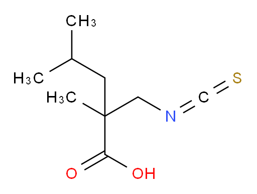 2-(isothiocyanatomethyl)-2,4-dimethylpentanoic acid